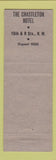 Matchbook Cover - Lafayette Hotel Washington DC Carroll Arms Hotel