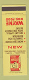 Matchbook Cover - Wayne Dog Food