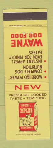 Matchbook Cover - Wayne Dog Food