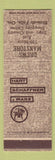 Matchbook Cover - Drews' Men's Clothes Klamath Falls OR Hart Schaffner Marx