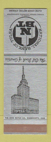 Matchbook Cover - National Bank of Tulsa OK SAMPLE