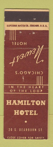 Matchbook Cover - Hamilton Hotel Chicago IL WEAR