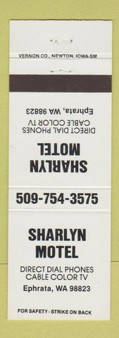 Matchbook Cover - Sharlyn Motel Ephrata WA