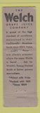 Matchbook Cover - Welch's Grape Juice