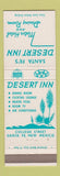 Matchbook Cover - Desert Inn Sanate Fe NM