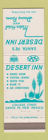 Matchbook Cover - Desert Inn Sanate Fe NM