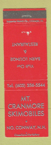 Matchbook Cover - Mount Cranmore Skimobiles North Conway NH