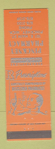 Matchbook Cover - Pinckney Pharmacy Drug Store MI