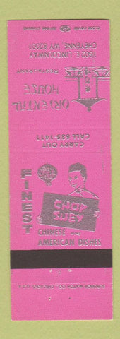 Matchbook Cover - Oreintal House Chinese Restaurant Cheyenne WY
