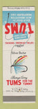 Matchbook Cover - Tums Antacid Fly Fishing Silver Doctor