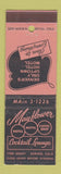 Matchbook Cover - Mayflower Motel Denver Colorado hotel