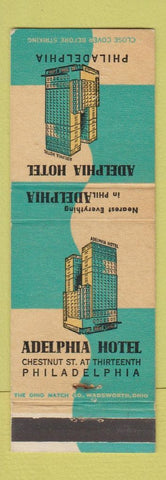 Matchbook Cover - Adelphia Hotel Philadelphia PA