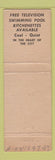 Matchbook Cover - Down Town Motel Salt Lake City UT
