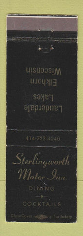 Matchbook Cover - Sterlingworth Motor Inn Elkhorn WI WEAR