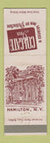 Matchbook Cover - Colgate Inn Hamilton NY
