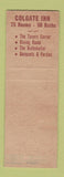 Matchbook Cover - Colgate Inn Hamilton NY