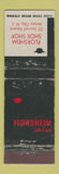 Matchbook Cover - Florsheim Shoes Jersey City NJ WORN