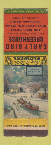 Matchbook Cover - Early Bird Greenhouse Dover Foxcroft ME