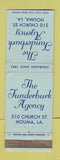 Matchbook Cover - Funderburnk Insurance Agency Houma LA WEAR