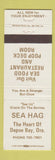 Matchbook Cover - Sea Hag Restaurant Depoe Bay OR