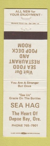 Matchbook Cover - Sea Hag Restaurant Depoe Bay OR