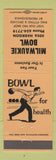 Matchbook Cover - Milwaukie Bowling OR?