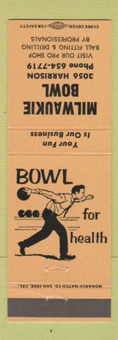 Matchbook Cover - Milwaukie Bowling OR?