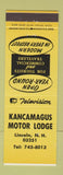 Matchbook Cover - Kancamagus Motor Lodge Lincoln NH YELLOW