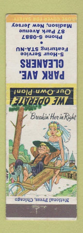 Matchbook Cover - Park Avenue Cleaners Madison NJ hillbilly
