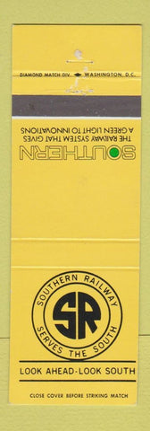 Matchbook Cover - Southern Railway Railroad