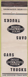 Matchbook Cover - Dixie Drive It Yourself rental Trucks Cars