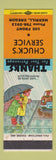 Matchbook Cover - Chuck's Service Merrill OR