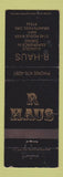 Matchbook Cover - B Haus Restaurant Grants Pass OR WEAR