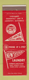 Matchbook Cover - New System Laundry Portland ME