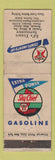 Matchbook Cover - Ed's Texaco oil gas Newark NJ WORN