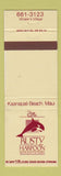 Matchbook Cover - Rusty Harpoon Restaurant Kaanapali Beach Maui Hawaii