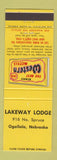 Matchbook Cover - Lakeway Lodge Ogallala NE Best Western