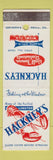 Matchbook Cover - Hackney's Lobster Restaurant Atlantic City NJ Miami FL