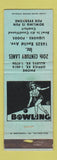 Matchbook Cover - 20th Century Bowling Lanes Cleveland OH WORN
