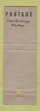 Matchbook Cover - US Air Force Europe Exchange