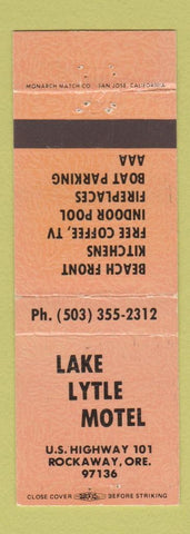 Matchbook Cover - Lake Lytle Motel Rockaway ?OR