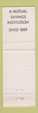 Matchbook Cover - Dunkirk Savings and Loan NY WEAR