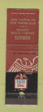 Matchbook Cover - Eagle Men's Clothes Kurleys Los Angeles CA