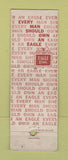 Matchbook Cover - Eagle Men's Clothes Kurleys Los Angeles CA
