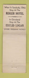 Matchbook Cover - New Hotel Portage Akron OH