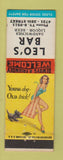 Matchbook Cover - Leo's Bar pinup WEAR