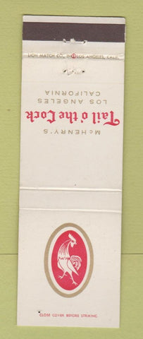 Matchbook Cover - McHenry's Tail o the Cock Los Angeles CA