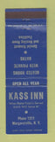 Matchbook Cover - Kass Inn Margaretville NY