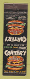 Matchbook Cover - Carter's Big Burger Cincinnati Hamilton OH