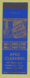 Matchbook Cover - Apex Cleaners Cambridge MA SAMPLE
